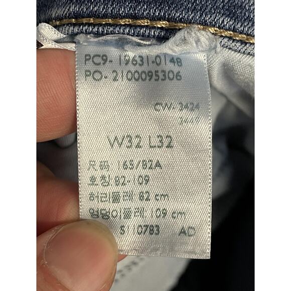 Levis 314 Shaping Straight Jeans Womens 14 Blue Stretch Denim Mid Rise - Picture 10 of 11